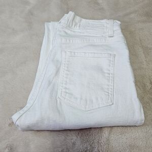 REVICE Dream Fit Straight Leg Jeans With Button Fly In Vanilla Sky